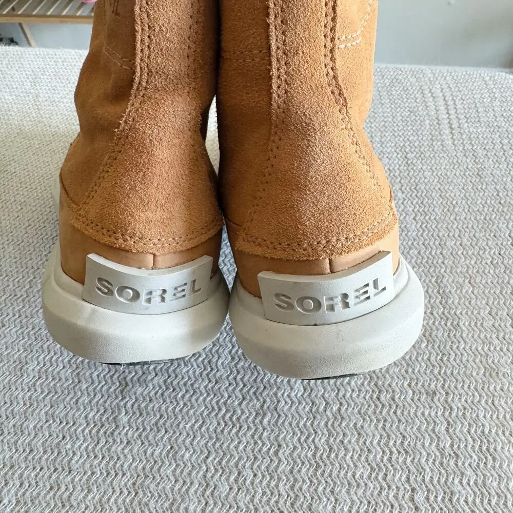 Sorel Tan + Grey Explorer II Joan Waterproof Boots Size 8 Outdoor Snow